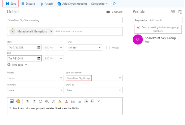 SharePoint Online Group Calendar Web Part Tutorial27 European