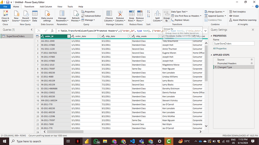 Understanding the Power Query Editor in Power BI Desktop