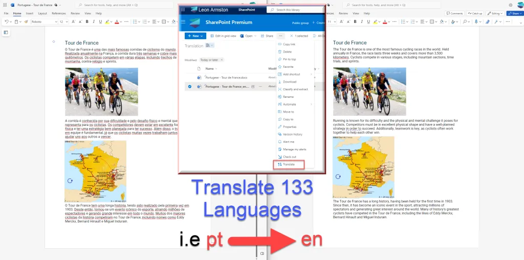 Translating Documents With SharePoint Premium Document Translation